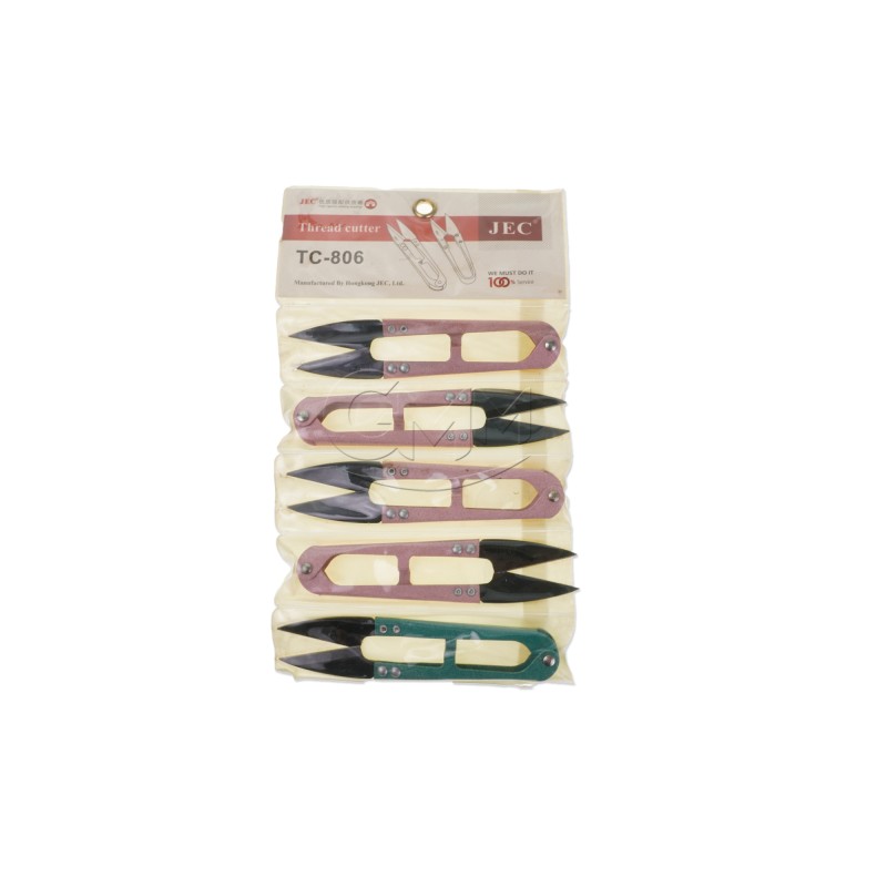 JEC thread scissor (black head) small size (12 pieces) one dozen