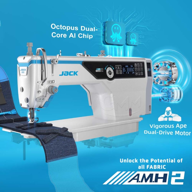 JACK A5E-B AMH2 Single needle computer machine set (smart fabric system)
